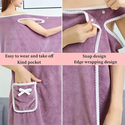 ✨ Women's Wearable Shower Skirt