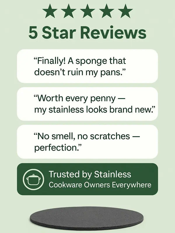 Tiktrove Sponge for Stainless Steel Cookware