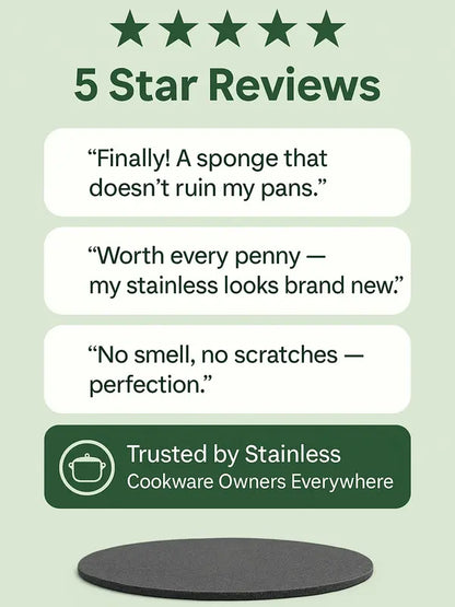 Tiktrove Sponge for Stainless Steel Cookware