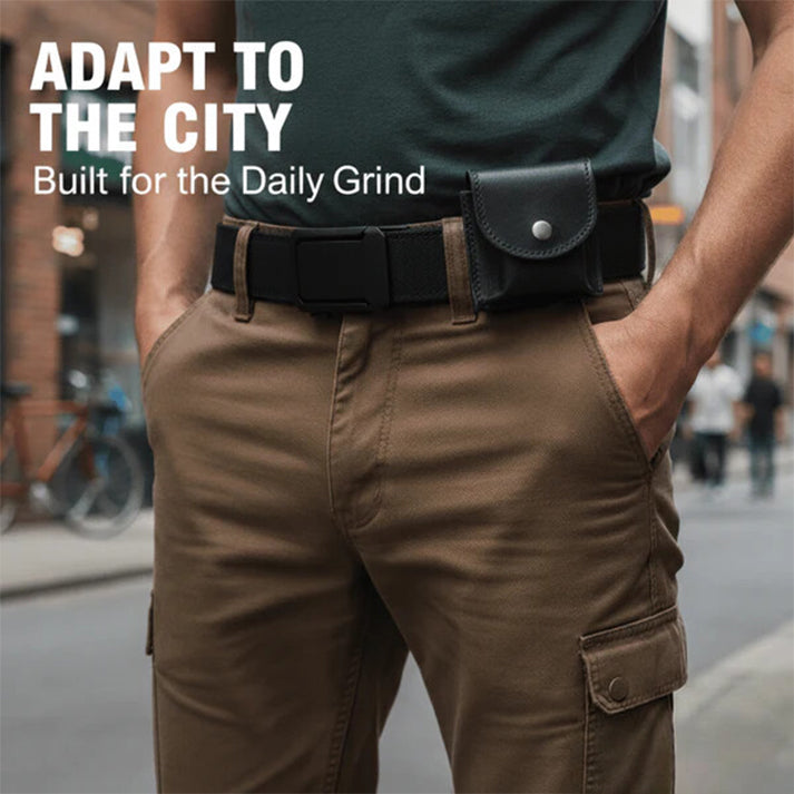 🔥🔥Upgraded version thickened double-layer nylon tactical belt with automatic buckle