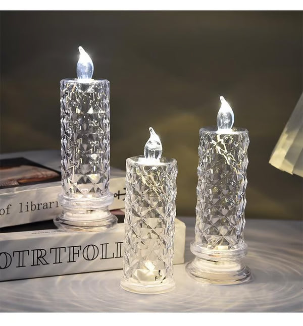 🕯️LED Crystal Candle Lights(2pcs in 1 set)
