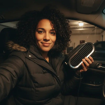 2-in-1 Portable Car Heater with 360° Rotation