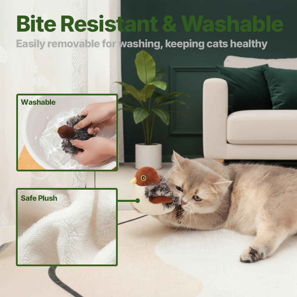 Flying Bird Cat Toy