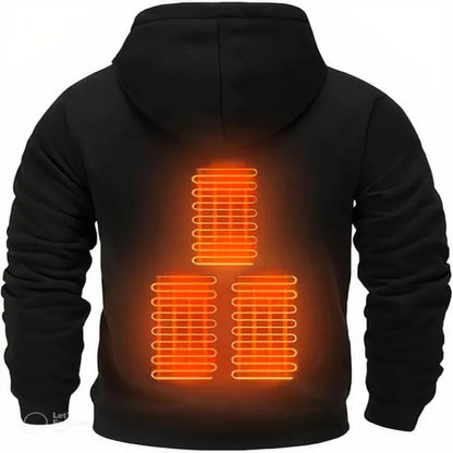 Smart Heated Hoodie! 🧥🔥 5 Heat Zones, Adjustable Temp & Ultra-Comfort! ❄️