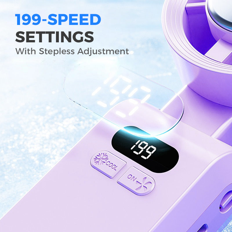 🔥Handheld Portable Fan with Ice Cooler