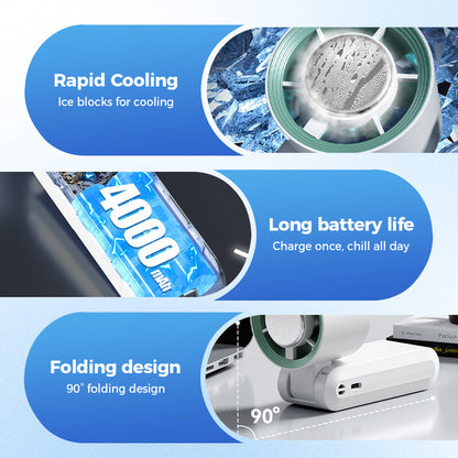 🔥Handheld Portable Fan with Ice Cooler