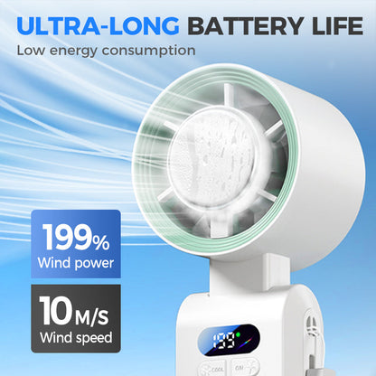 🔥Handheld Portable Fan with Ice Cooler