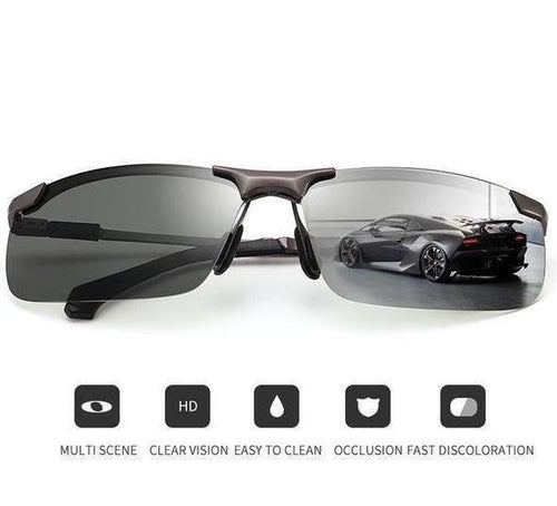 🔥2026 Photochromic Sunglasses with Anti-glare Polarized Lens