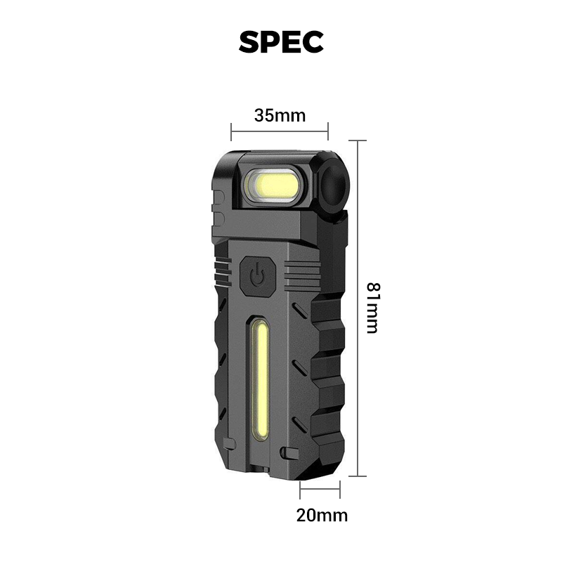 💎 💎 180° Rotating Head LED Work Light – Dual Beam, Magnetic Base & USB-C Rechargeable