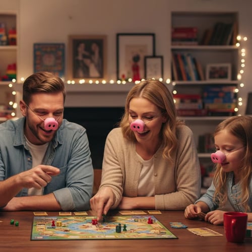 Piggy Nose Puzzle & Game Set