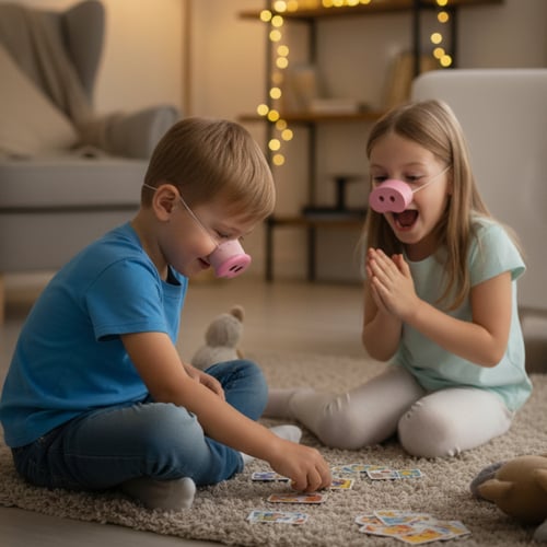 Piggy Nose Puzzle & Game Set